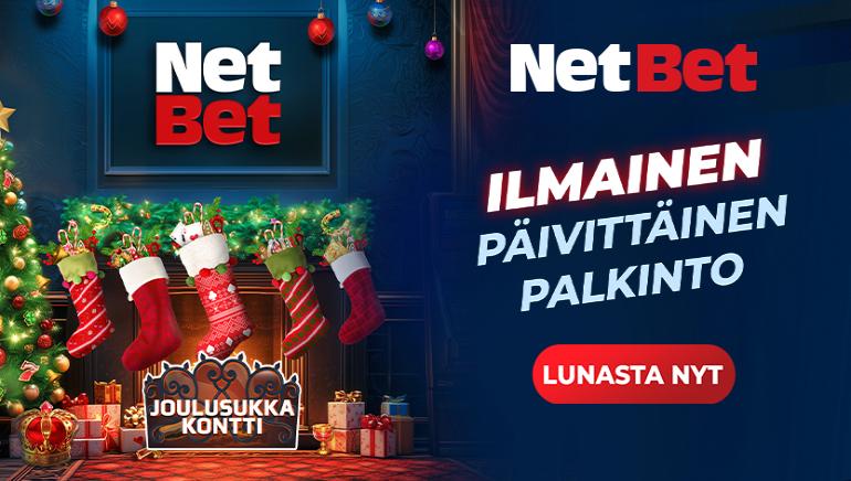 Päivittäiset joululahjat odottavat Netbetin joulusukkatapahtumassa!
