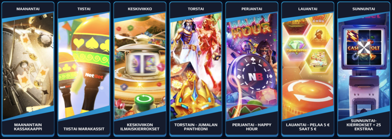Daily Offers at Netbet Casino: