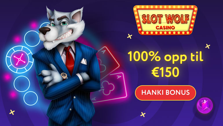 150€ tervetuliaisbonus, kun pelaat SlotWolf Casinolla