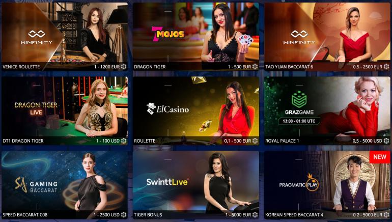 SpinBetter Live Games Sample