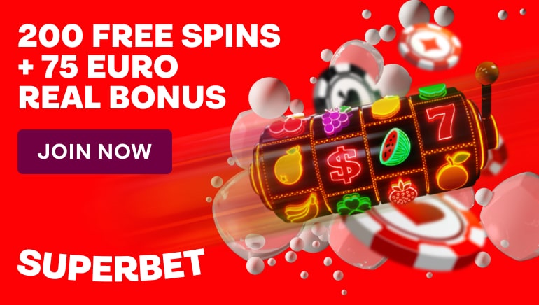 Uudet pelaajat saavat 200 ilmaiskierrosta ja match-bonuksen Superbet Casinolla